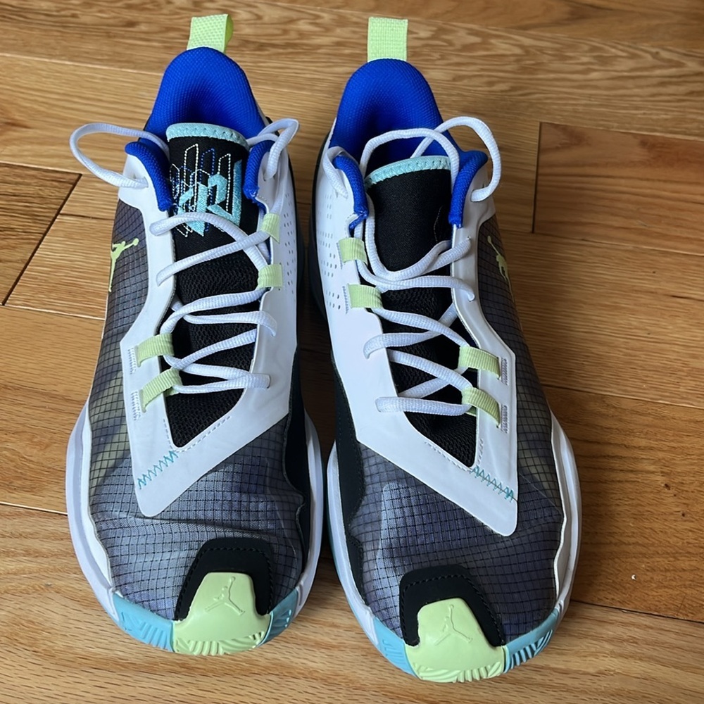Jordan One Take 4 Mens Basketball Shoes White Coppa Lime Size 12 - Picture 12 of 16